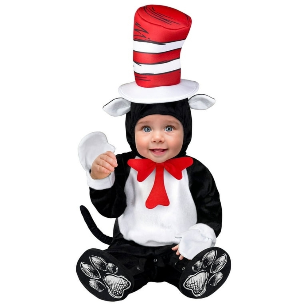 Dr. Seuss Cat in the Hat Halloween Costume Infants Baby Size 0 - 6 Months
